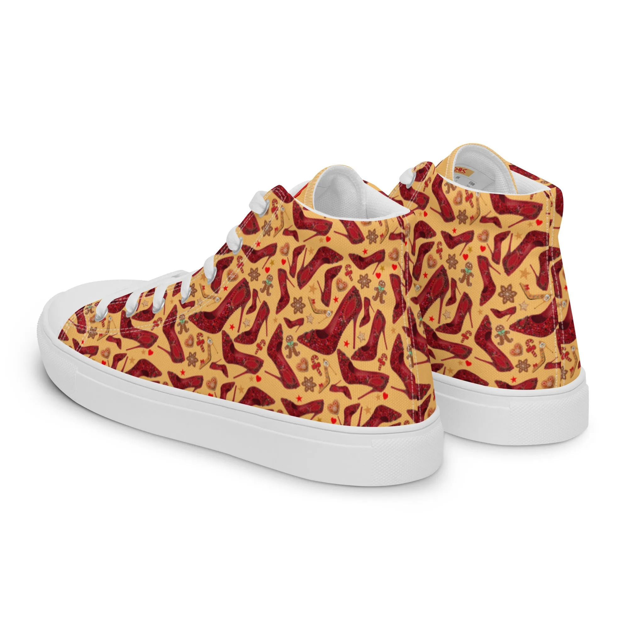Women’s high top canvas shoes 'Ginger bread'