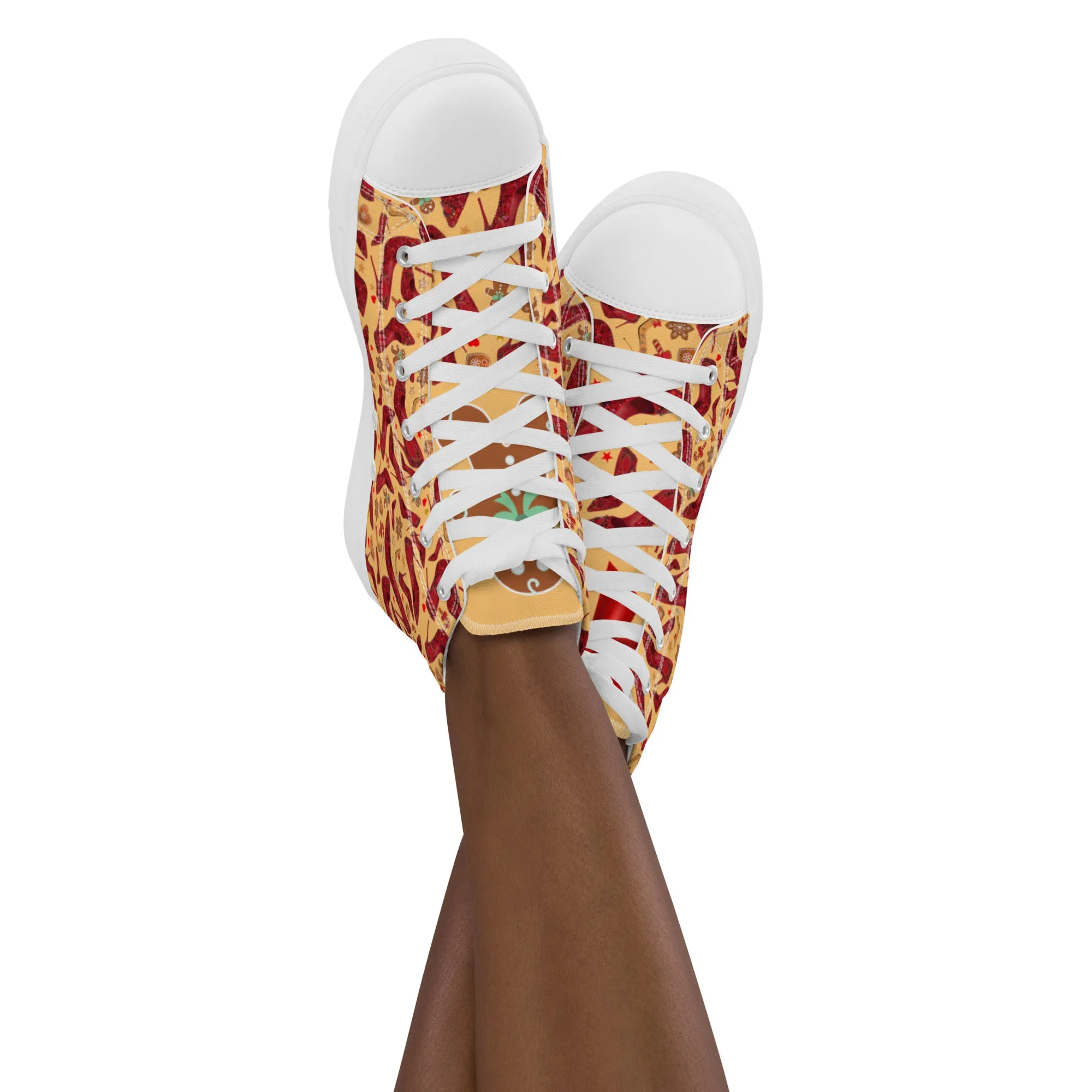 Women’s high top canvas shoes 'Ginger bread'