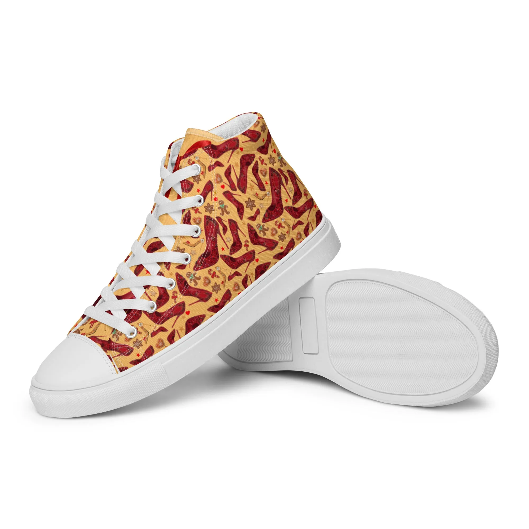 Women’s high top canvas shoes 'Ginger bread'