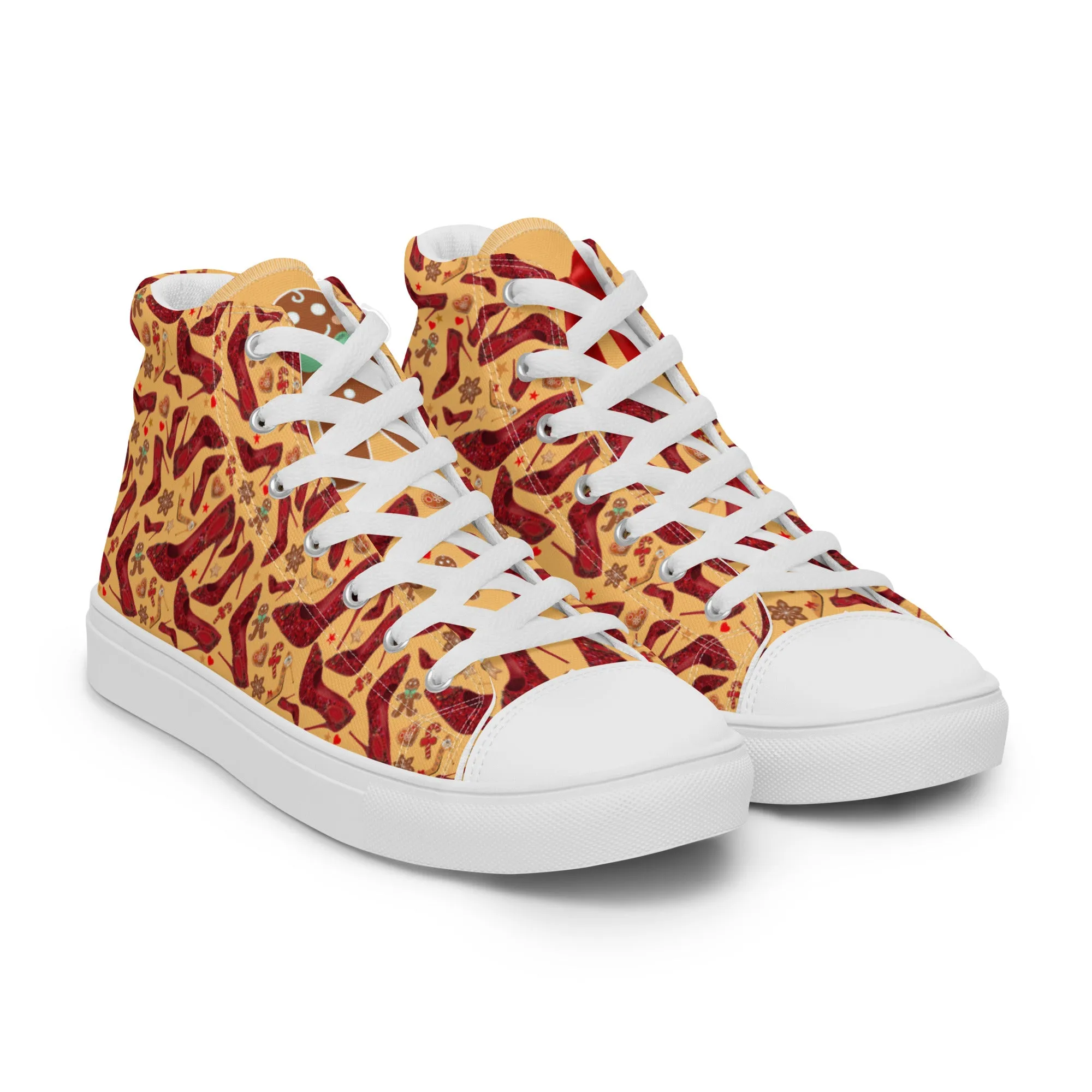 Women’s high top canvas shoes 'Ginger bread'