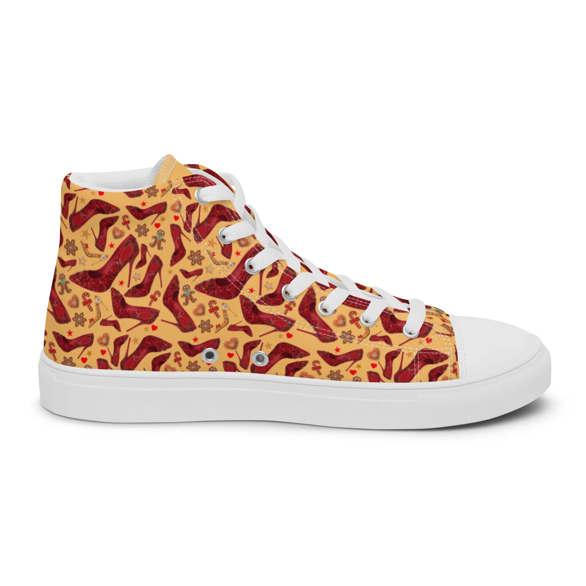 Women’s high top canvas shoes 'Ginger bread'