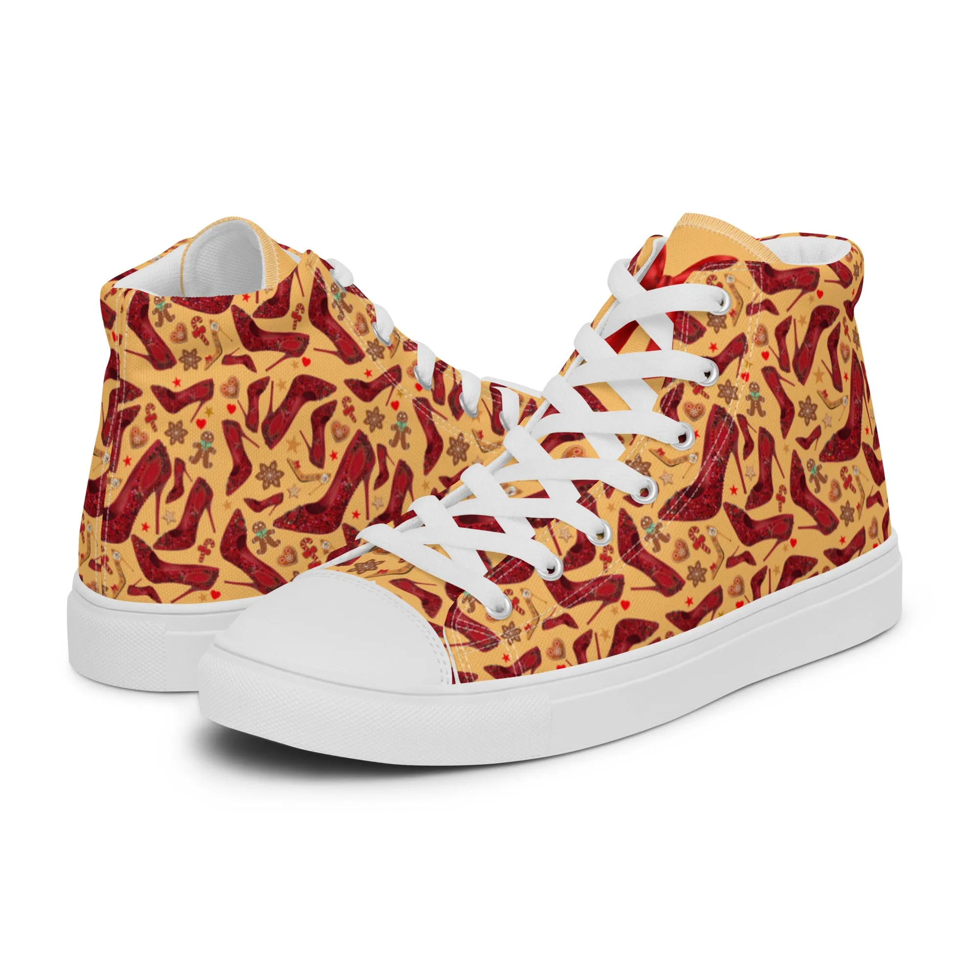 Women’s high top canvas shoes 'Ginger bread'