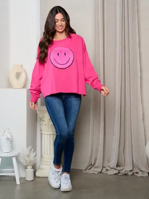 WOMEN'S LONG SLEEVE FUZZY GRAPHIC DETAILED SWEATER