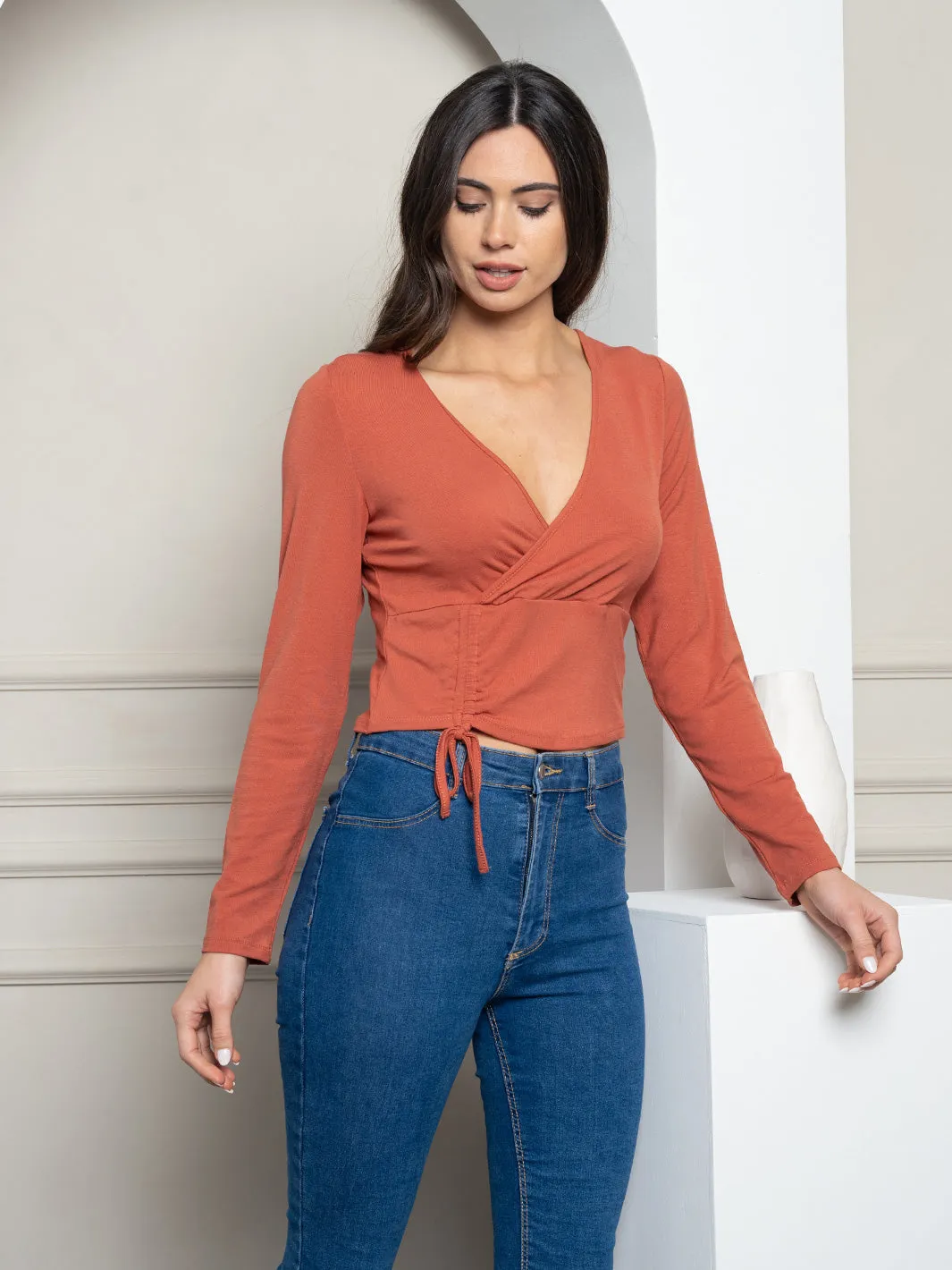 WOMEN'S LONG SLEEVE KNIT TOP
