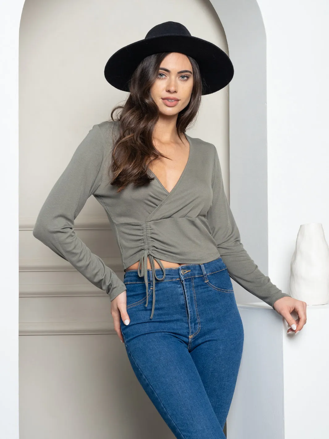 WOMEN'S LONG SLEEVE KNIT TOP