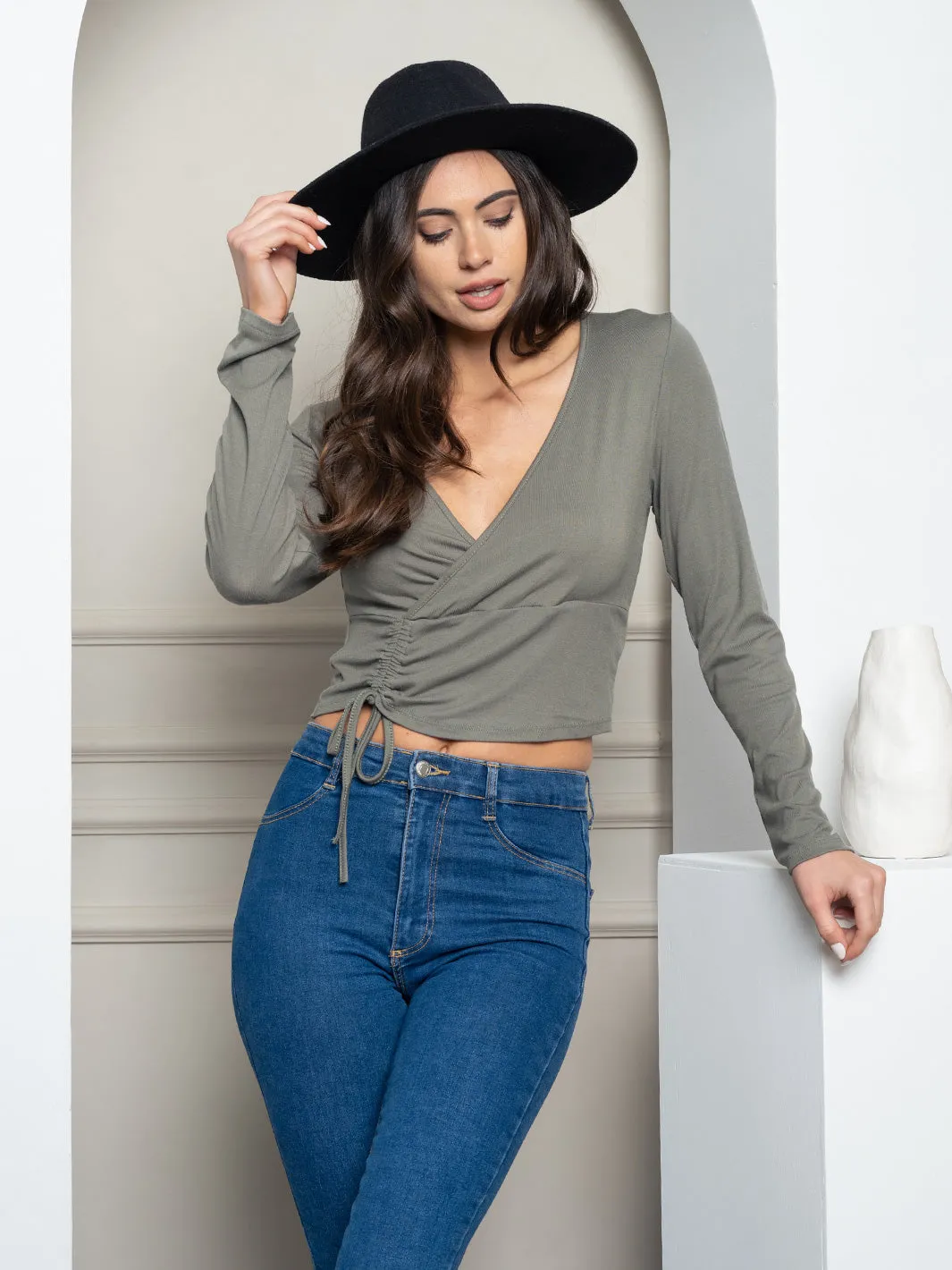 WOMEN'S LONG SLEEVE KNIT TOP