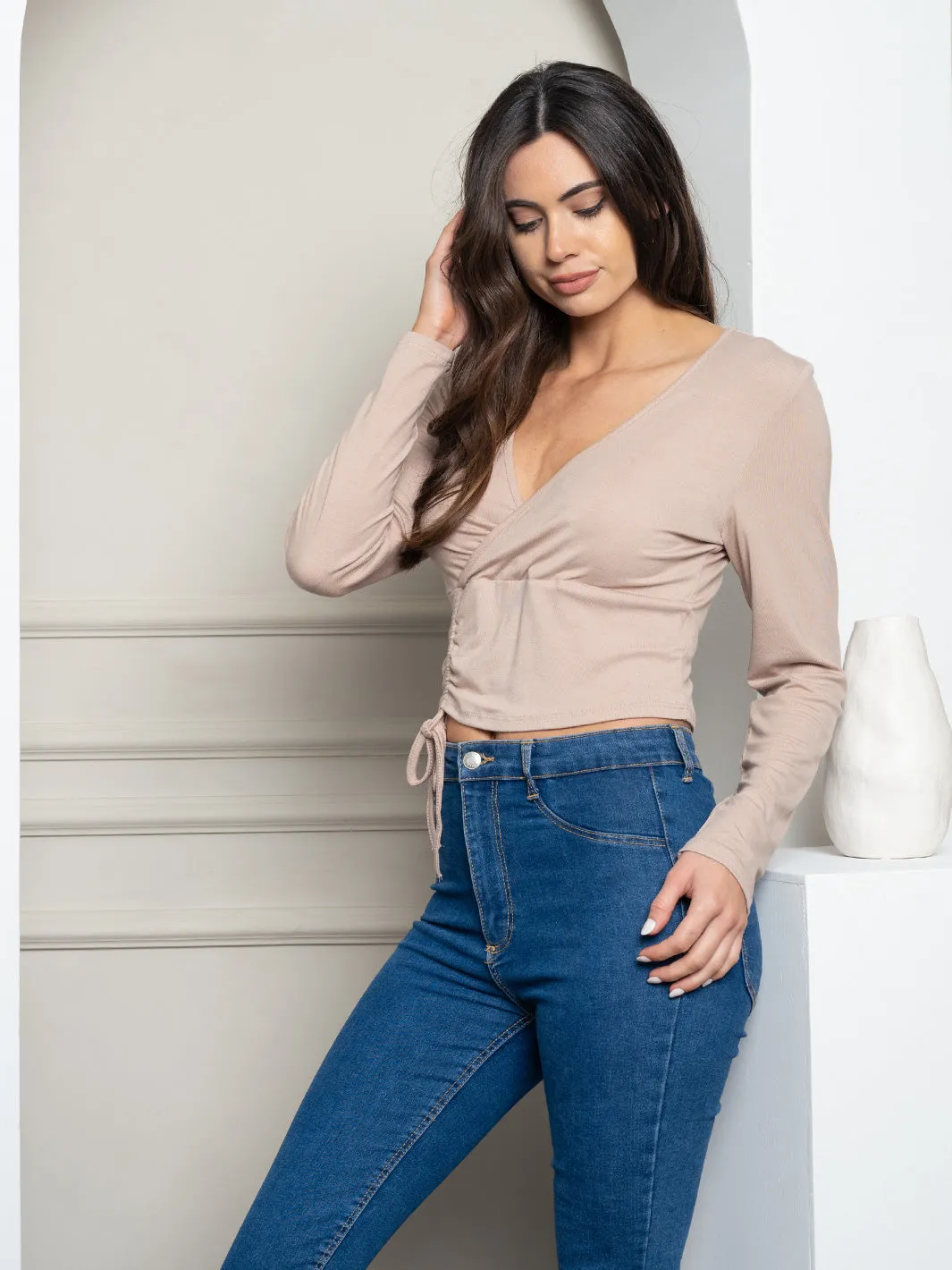 WOMEN'S LONG SLEEVE KNIT TOP