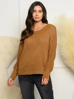 WOMEN'S LONG SLEEVE RIBBED TOP