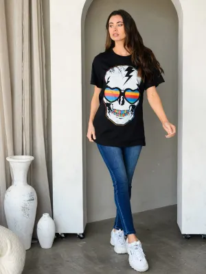 WOMEN'S SHORT SLEEVE GRAPHIC BASIC T-SHIRT