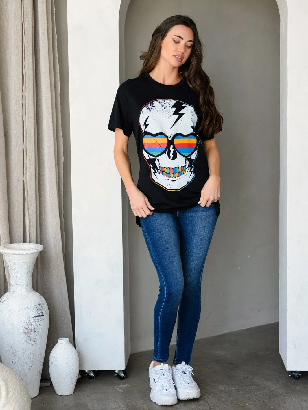 WOMEN'S SHORT SLEEVE GRAPHIC BASIC T-SHIRT