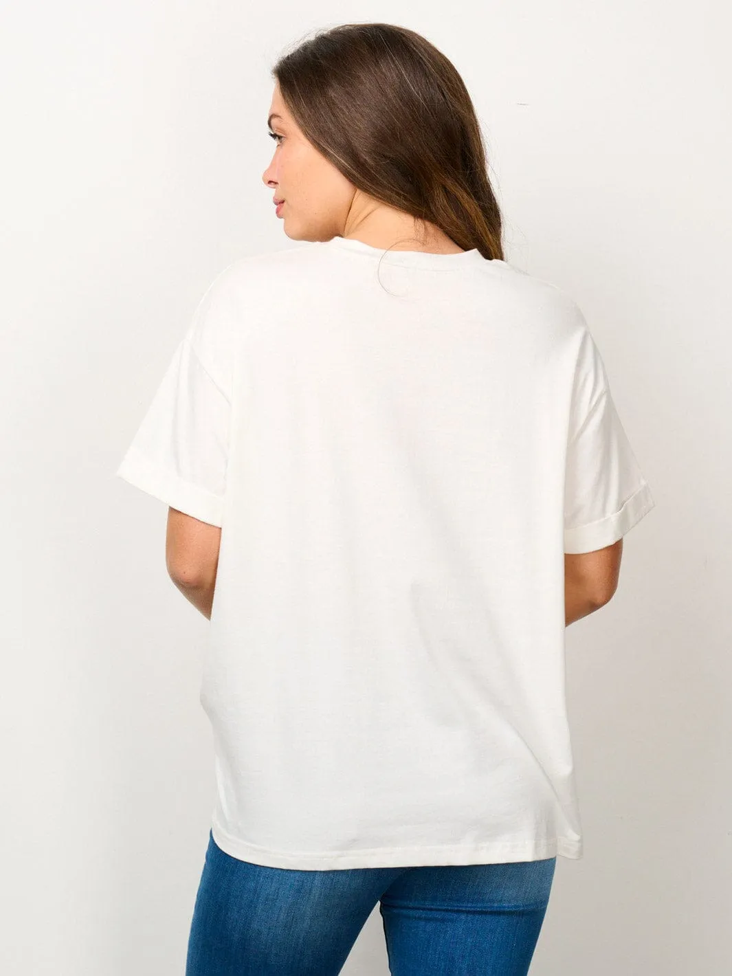 WOMEN'S SHORT SLEEVE GRAPHIC TOP