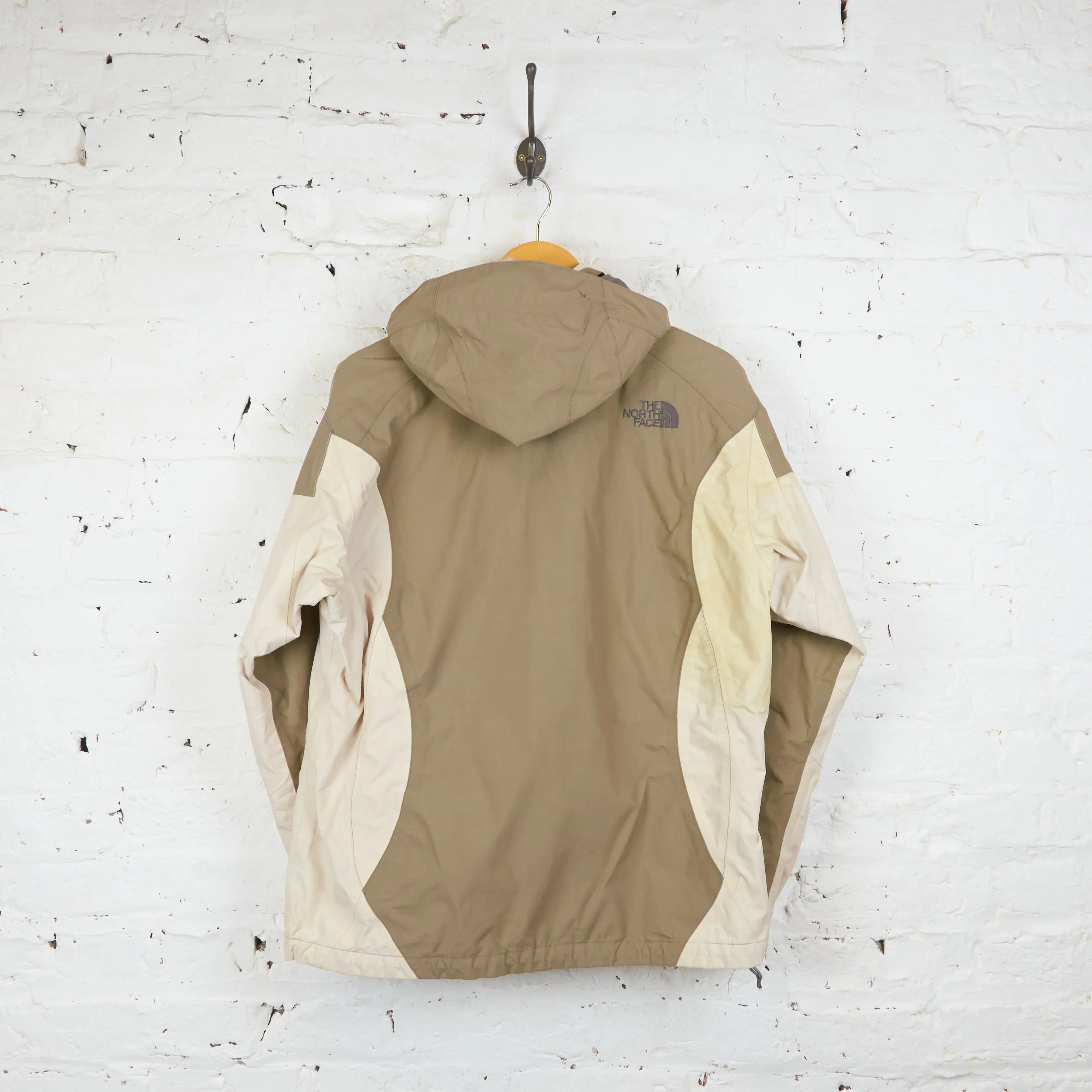 Womens The North Face Hyvent Rain Jacket - Beige - Womens L