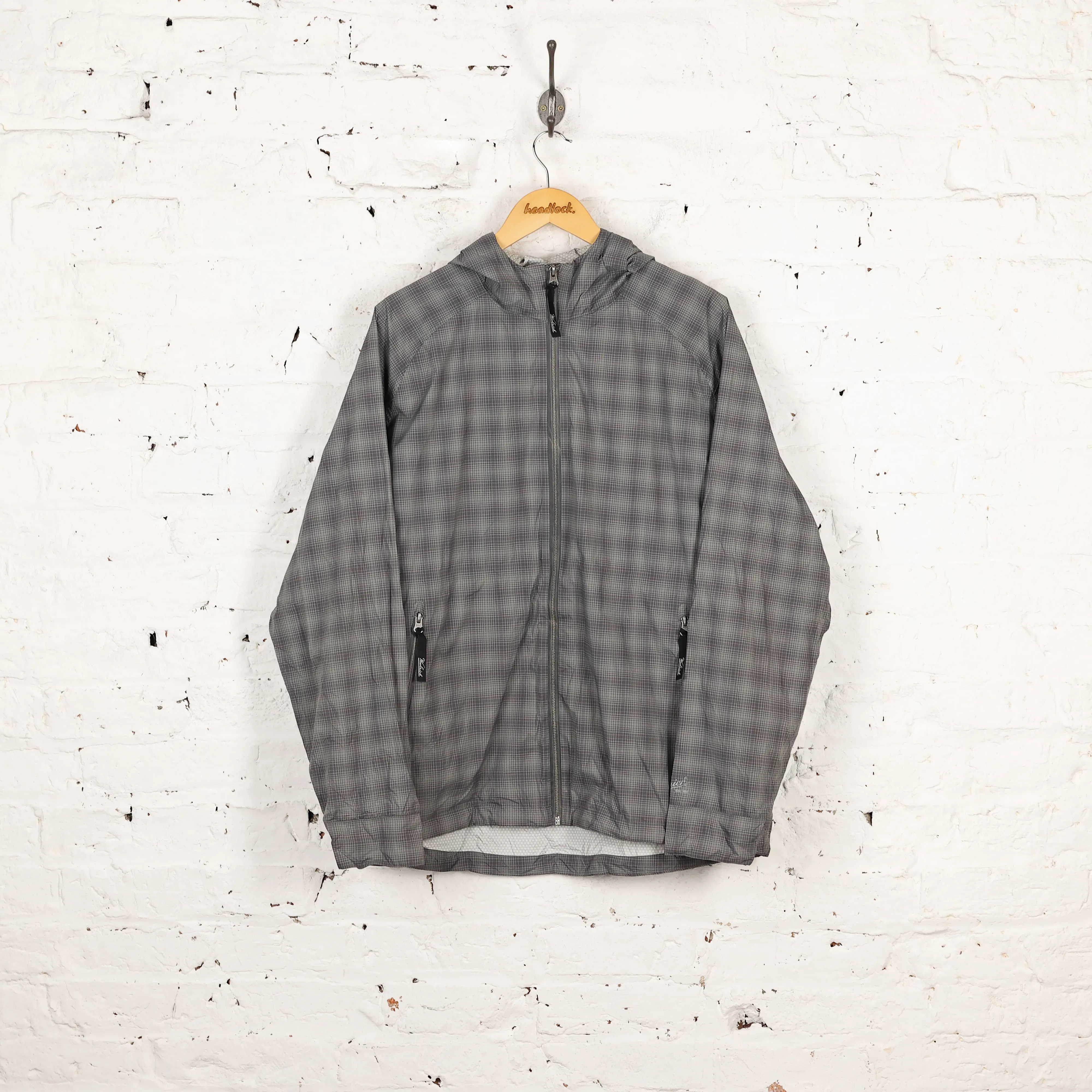 Woolrich Check Rain Jacket - Grey - L