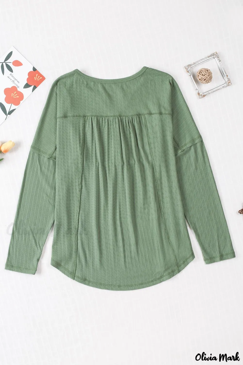 Xieyinshe - Long Sleeve Button Down Blouse