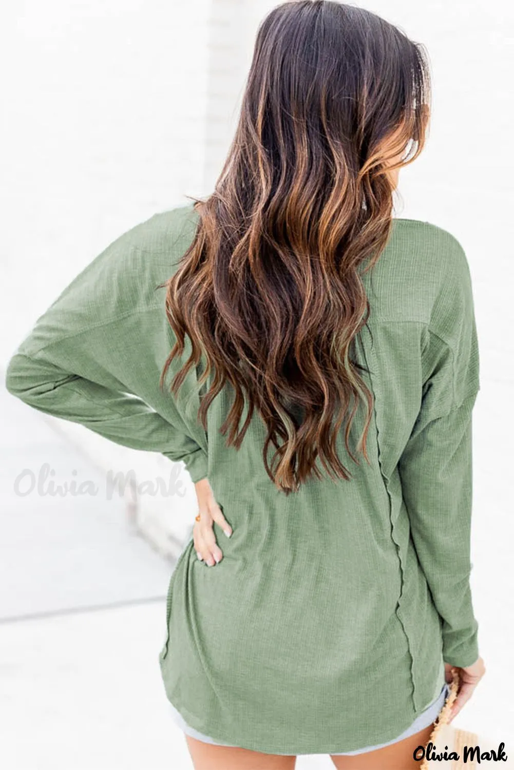 Xieyinshe - Long Sleeve Button Down Blouse