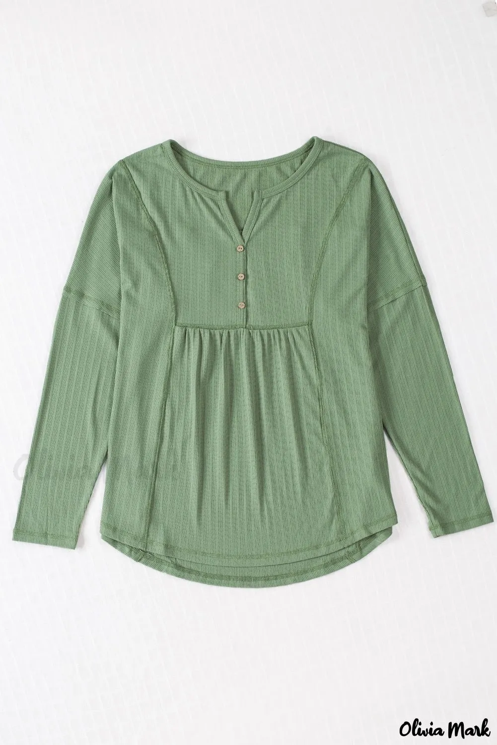 Xieyinshe - Long Sleeve Button Down Blouse