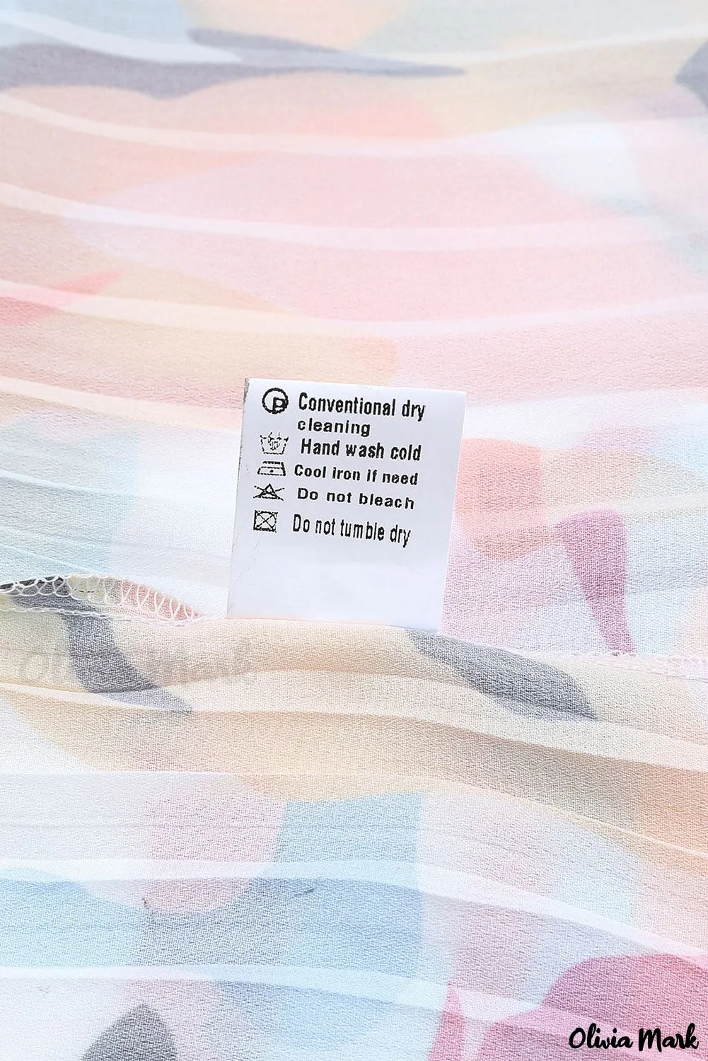 Xieyinshe - Multicolor Crinkle Long Sleeve Tropical Fish Skin Shirt