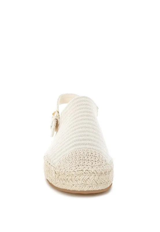 Zalli Canvas Beige Espadrilles Sandals
