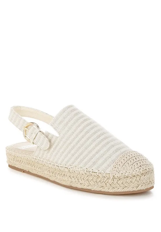 Zalli Canvas Beige Espadrilles Sandals
