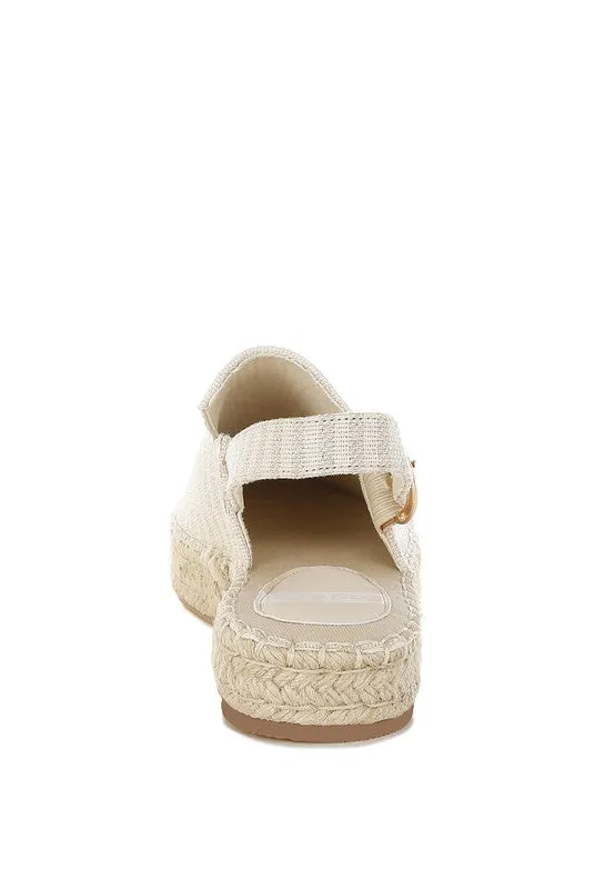 Zalli Canvas Beige Espadrilles Sandals