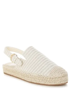 Zalli Canvas Beige Espadrilles Sandals