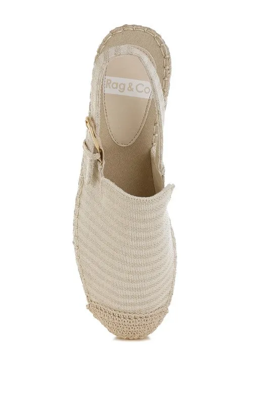 Zalli Canvas Beige Espadrilles Sandals