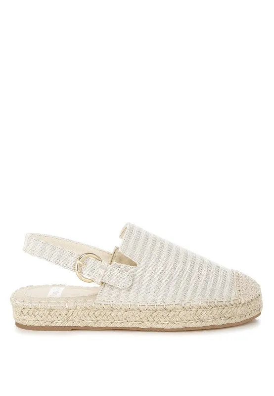 Zalli Canvas Beige Espadrilles Sandals