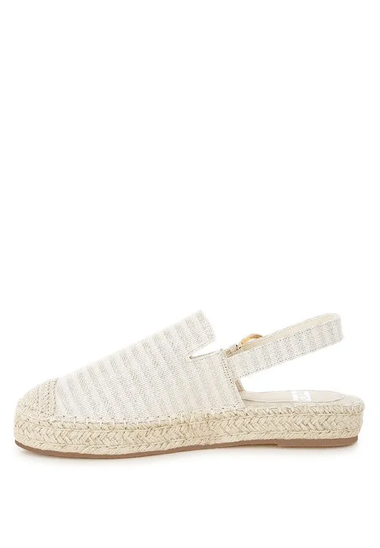 Zalli Canvas Beige Espadrilles Sandals